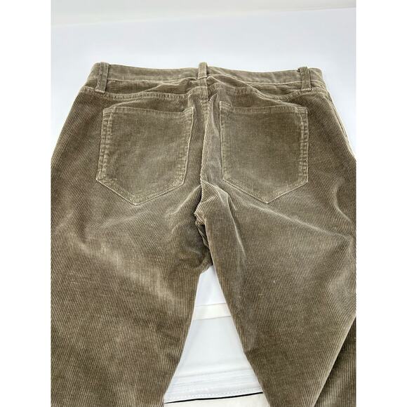 Banana Republic Pants Women SZ 27 Brown Corduroy Cotton Low Rise y2k Minimalist - Picture 3 of 9